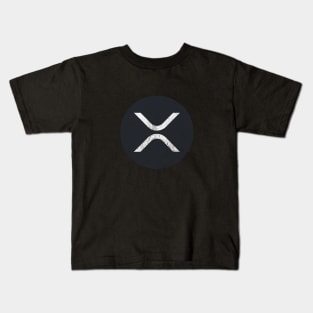 XRP Retro Logo - Ripple Crypto Design Kids T-Shirt